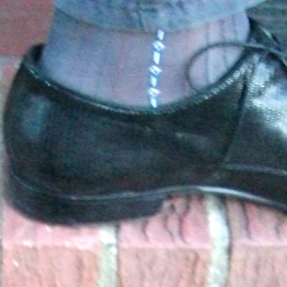 2PR Men's Sheer Charcoal Thick N Thin with Pattern, Cap Toe Cap Heel Socks 10-13 - Picture 5 of 13